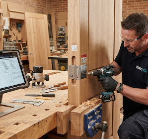 Architectural hardware installation